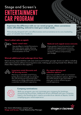 Entertainment Car Program