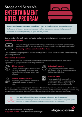 Entertainment Hotel Program