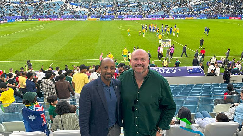 Adam Moon at the AFC Asian Football Cup