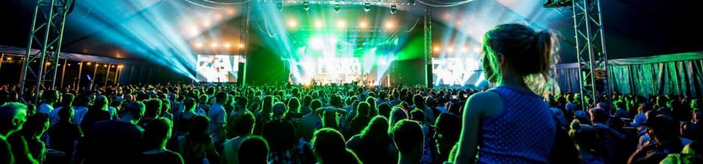 View of main stage at Bluesfest in Byron Bay